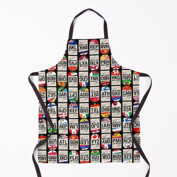 Item preview, Vintage Luggage Tags Mosaic designed and sold by travelwitheric.
