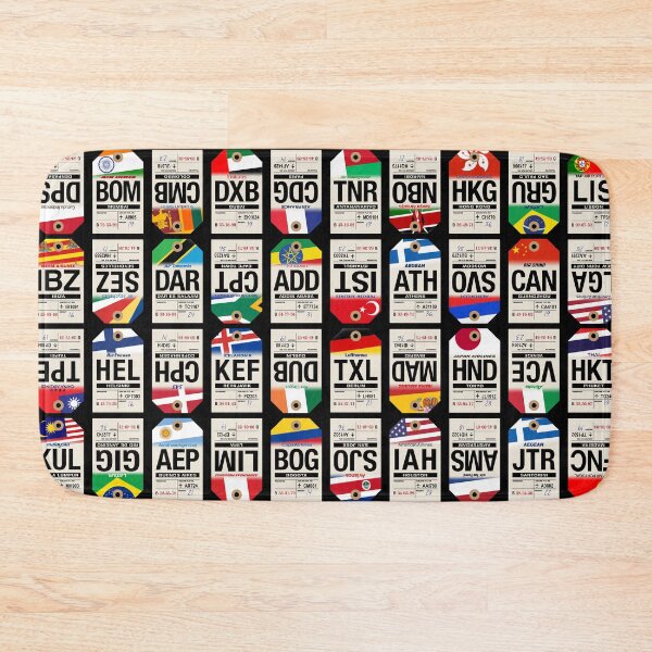 Item preview, Vintage Luggage Tags Mosaic designed and sold by travelwitheric.