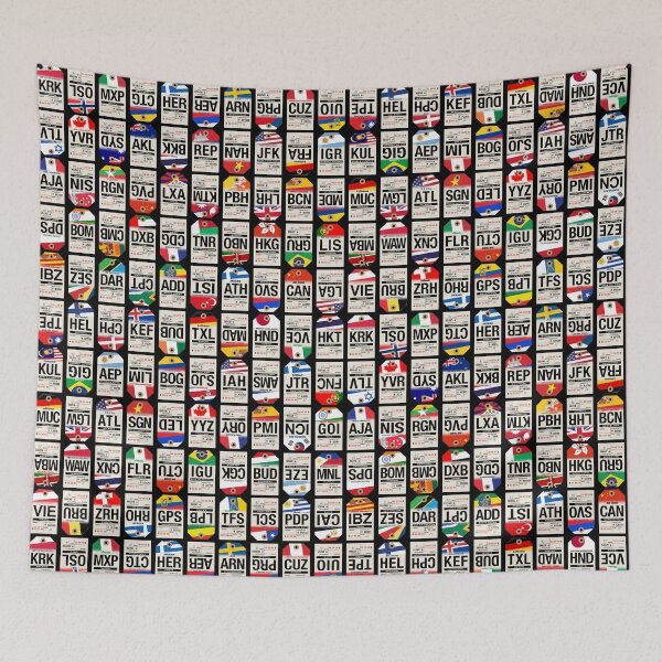 Item preview, Vintage Luggage Tags Mosaic designed and sold by travelwitheric.