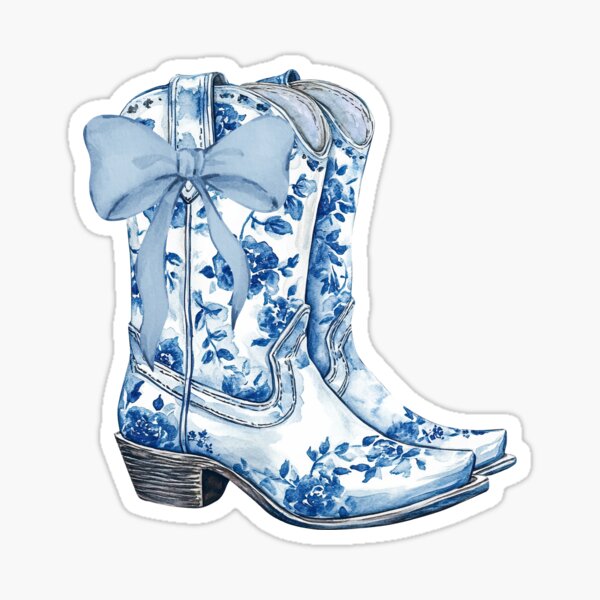 Coastal Cowgirl Glossy Sticker