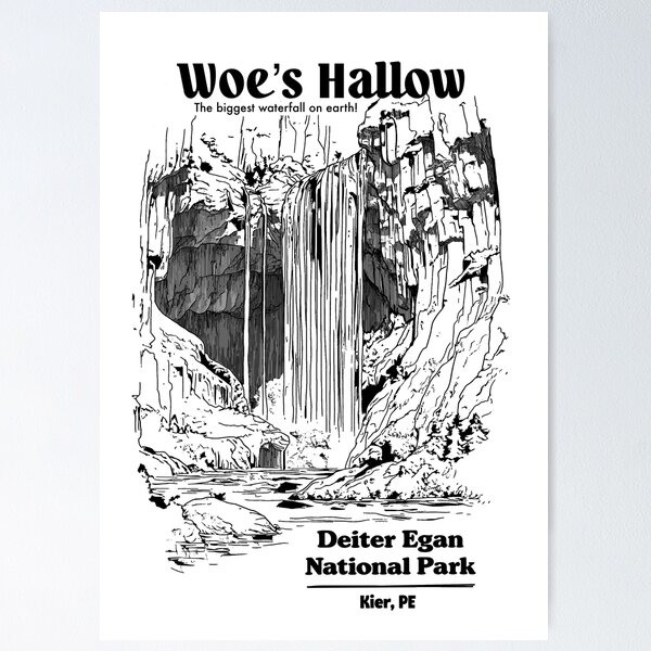 Item preview, Woe’s Hallow Framed Matte Print – Severance TV Show Lumon Retreat Art designed and sold by Hello-FUBAR.