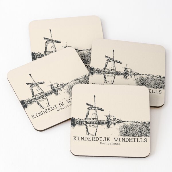 Item preview, Kinderdijk Windmills - Netherlands designed and sold by Lakeric Cityscapes.