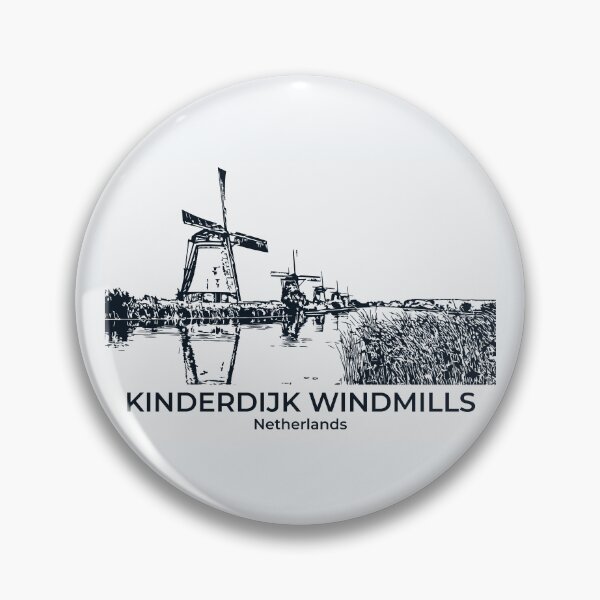 Item preview, Kinderdijk Windmills - Netherlands designed and sold by Lakeric Cityscapes.