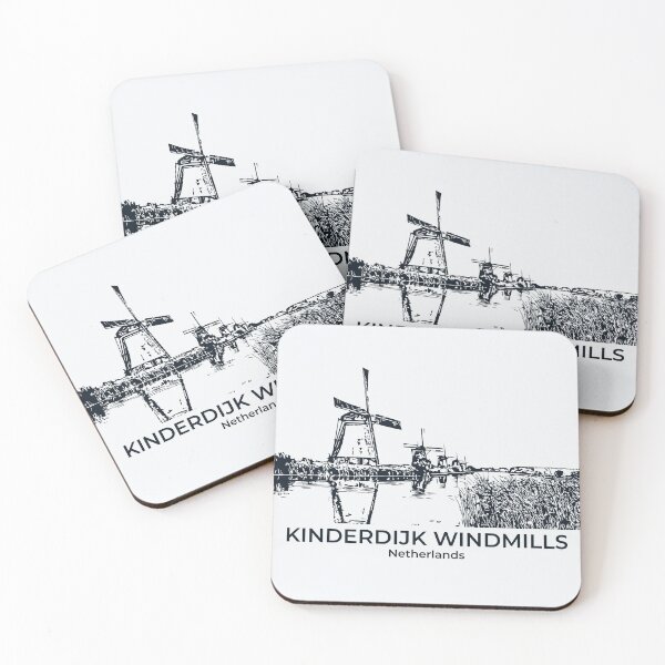 Item preview, Kinderdijk Windmills - Netherlands designed and sold by Lakeric Cityscapes.