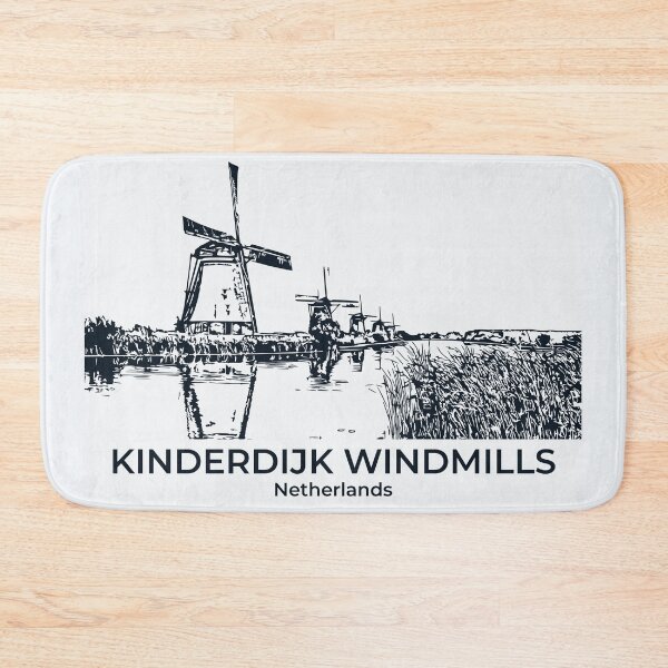 Item preview, Kinderdijk Windmills - Netherlands designed and sold by Lakeric Cityscapes.
