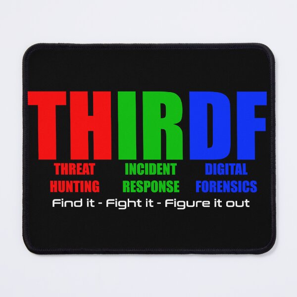 Item preview, THIRD F - Threat Hunting, Incident Response, Digital Forensics designed and sold by Hacktopus.