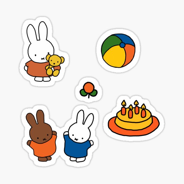 Artikel-Vorschau von Miffy-Aufkleberpaket, designt und verkauft von ColourColor.