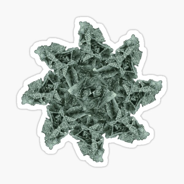 Aperçu de l'œuvre Autocollants en pyrite verte – Motif géométrique naturel créée et vendue par ArtDesignTp.