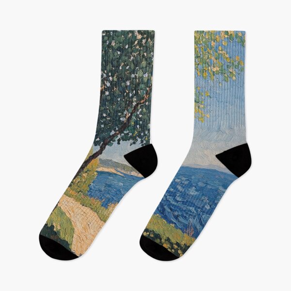 Item preview, Cherry beach | Post-impressionist painting style designed and sold by ComicsFactory.