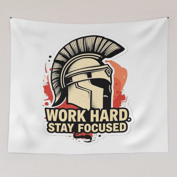 Item preview, Grind and Glow: Work Hard, Stay Focused designed and sold by Lucky-Spring.