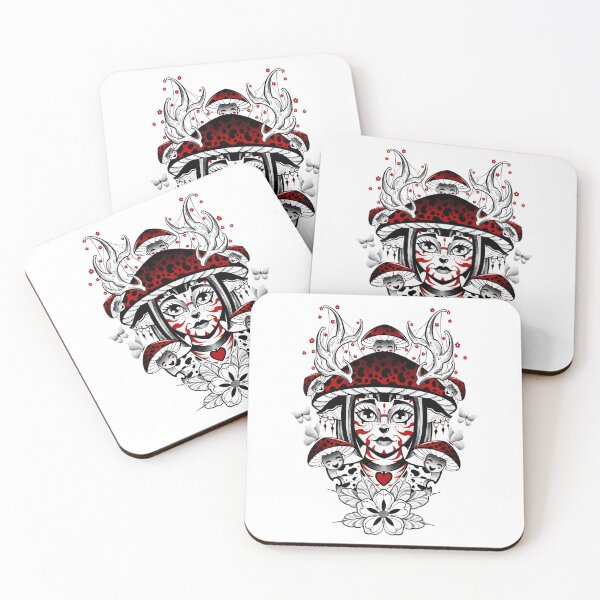 Item preview, Woman and nature, being of the forest with mushrooms designed and sold by 7Delamancha.