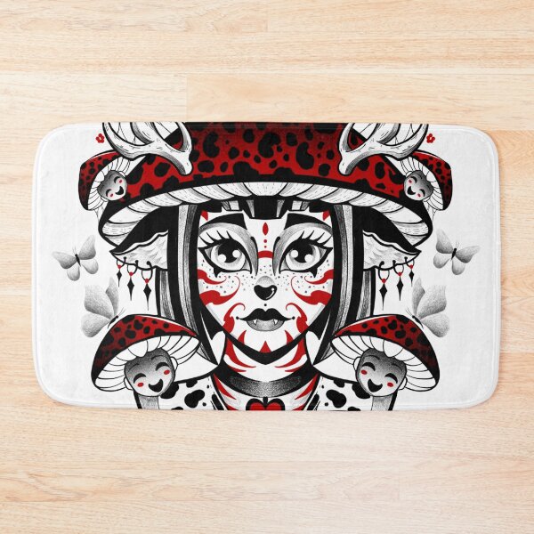 Item preview, Woman and nature, being of the forest with mushrooms designed and sold by 7Delamancha.