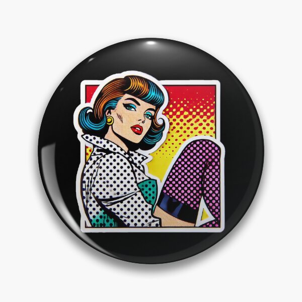 Item preview, Lichtenstein-Inspired Pop Art Print designed and sold by PinUpPizzazz.