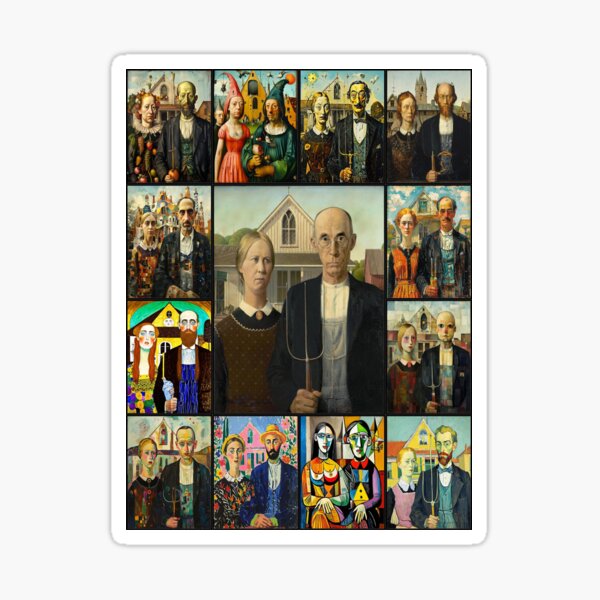 Item preview, Styles of American Gothic designed and sold by Montage-Madness.