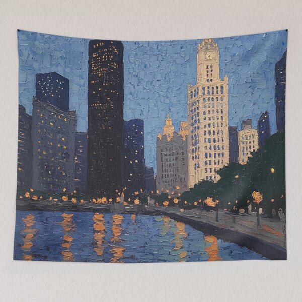 Item preview, Chicago | Post-impressionist painting style designed and sold by ComicsFactory.