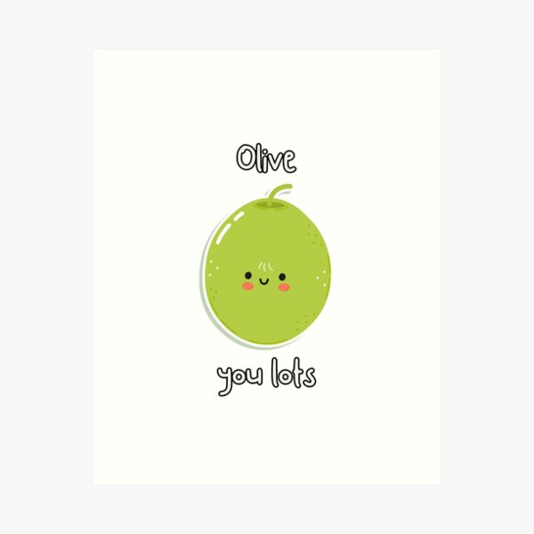 Item preview, Cute Olive T shirt For Friends Kawaii Shirt Gift For Friend Funny Pun Meme Gift For Chef T-Shirt designed and sold by LaughingFits.