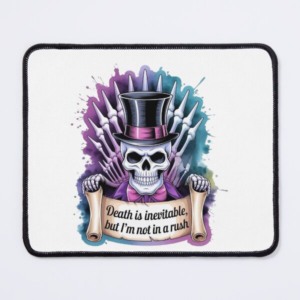 Item preview, Top Hat Skeleton with Witty Death Quote designed and sold by Bliss Find And Design.