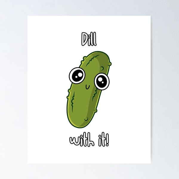 Item preview, Cute Pickle T shirt For Friends Kawaii Dill Shirt Gift For Friend Funny Pun Meme Gift For Chef T-Shirt designed and sold by LaughingFits.