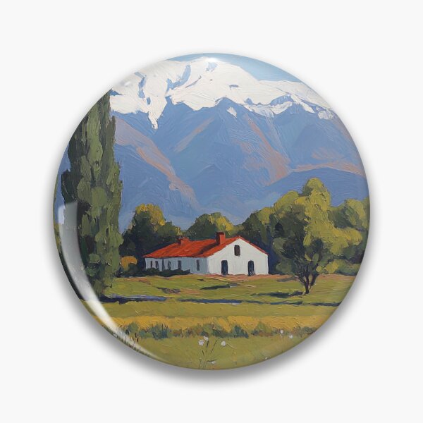 Item preview, Chile landscape | Post-impressionist painting style designed and sold by ComicsFactory.