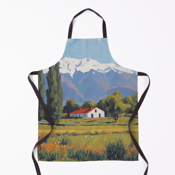 Item preview, Chile landscape | Post-impressionist painting style designed and sold by ComicsFactory.