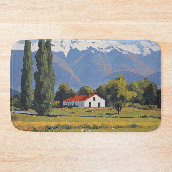 Item preview, Chile landscape | Post-impressionist painting style designed and sold by ComicsFactory.