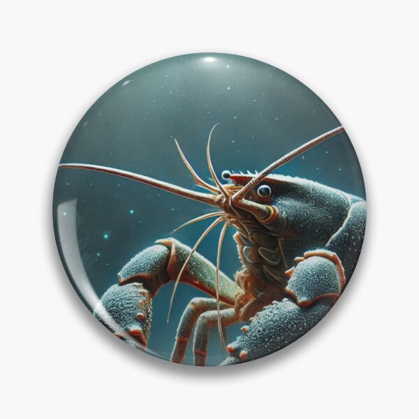 Item preview, Large Crayfish at Night – Realistic Underwater Marine Life designed and sold by NocturnalNook.