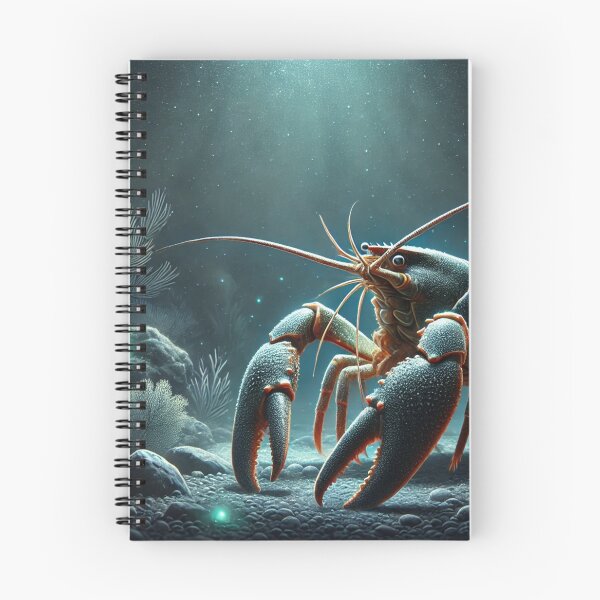 Item preview, Large Crayfish at Night – Realistic Underwater Marine Life designed and sold by NocturnalNook.