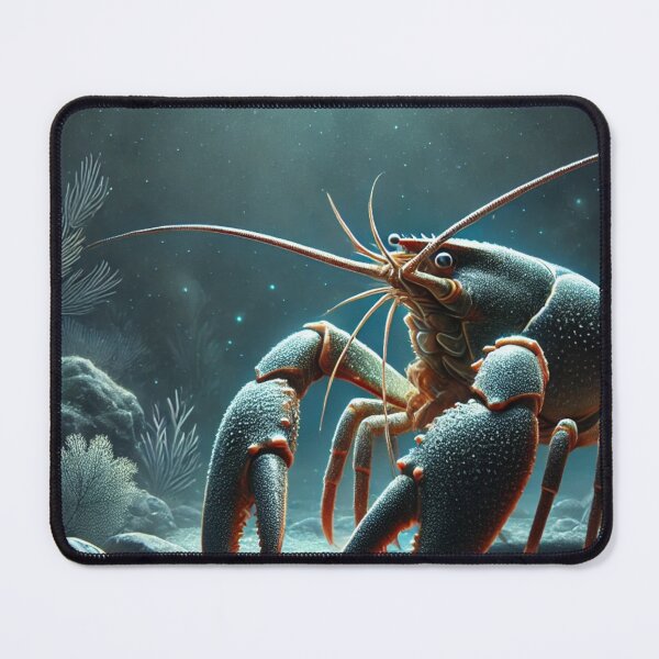 Item preview, Large Crayfish at Night – Realistic Underwater Marine Life designed and sold by NocturnalNook.