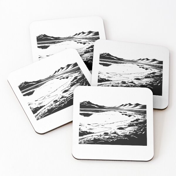 Item preview, Bonneville Salt Pan Flat Great Sea Lake Desert Landscape designed and sold by inkoutninja.