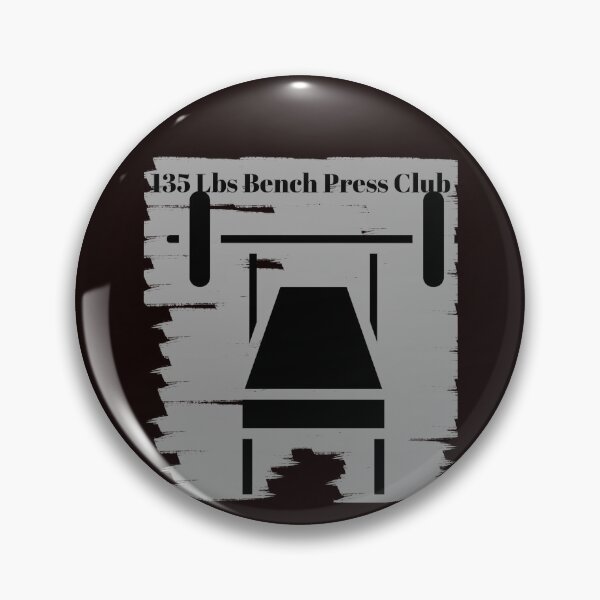 Item preview, 135 Bench Press Club gray & black  designed and sold by RiseSetOnline.