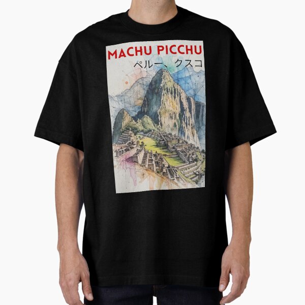 Vista previa del artículo con la obra «Machu Picchu Arte Anime Japones», diseñado y vendido por Virelix.