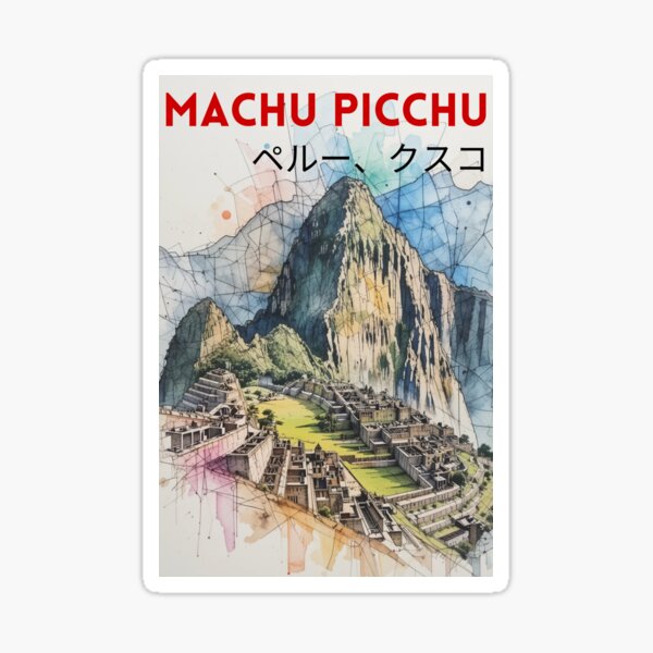 Item preview, Machu Picchu Japanese Anime Art designed and sold by Virelix.