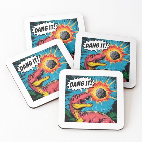 Item preview, Extinction Reaction, When a Dinosaur Sees the Meteor, silly, meme, funnyfits70, Humor, Funny, retro, vintages, funny quotes, animal humor, designed and sold by FunnyFits70.