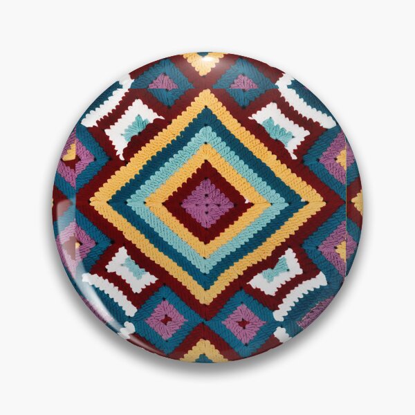 Item preview, '70 Retro Geometry Crochet Granny Squares - Photograph designed and sold by Atarac.