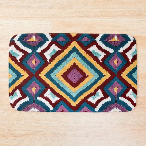 Item preview, '70 Retro Geometry Crochet Granny Squares - Photograph designed and sold by Atarac.