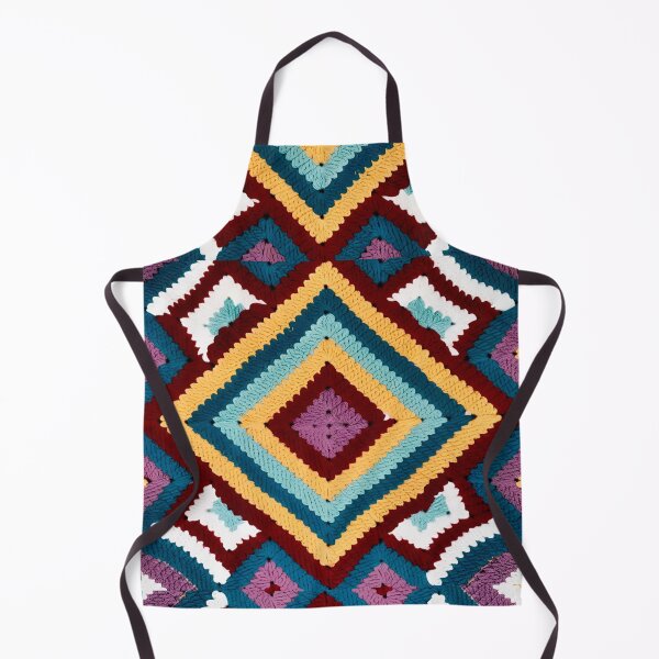 Item preview, '70 Retro Geometry Crochet Granny Squares - Photograph designed and sold by Atarac.