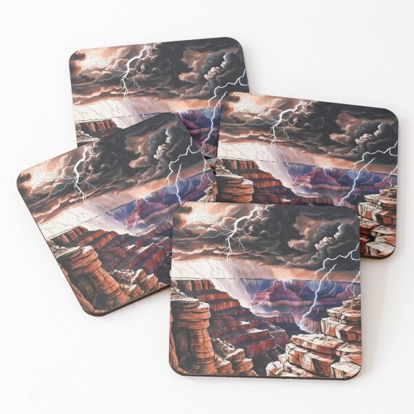 Item preview, Grand Canyon Thunderstorm – Dramatic Lightning Over Canyons designed and sold by WildlifeInc.