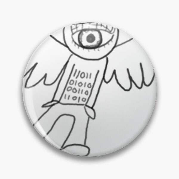 Item preview, binary code guardian angel one eyed programming seraphim designed and sold by julspacecadet.