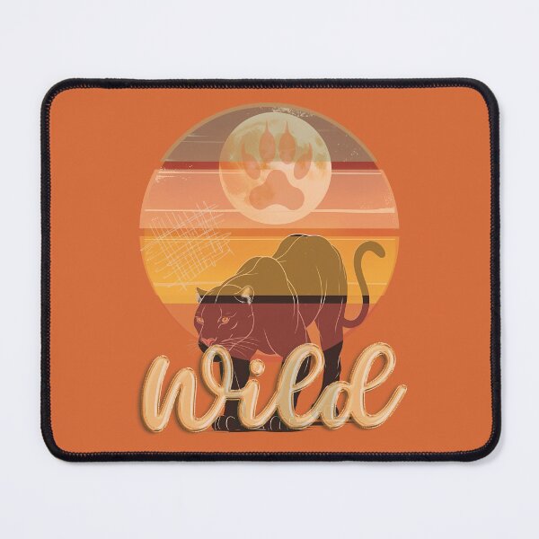 Item preview, Wild Panther Retro Sunset – Fierce Jungle Art designed and sold by M22--.