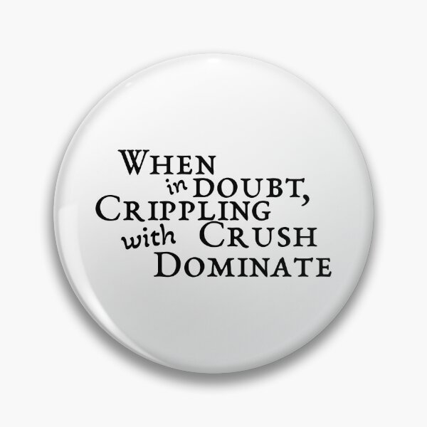 Item preview, When in Doubt, Crippling Crush with Dominate | Flesh and Blood Sticker | FaB | TCG designed and sold by thanksgeek.
