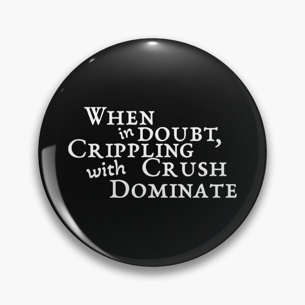 Item preview, When in Doubt, Crippling Crush with Dominate | Flesh and Blood Sticker | FaB | TCG designed and sold by thanksgeek.
