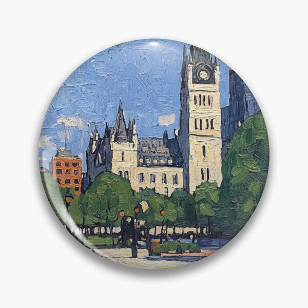 Item preview, City Hall | Post-impressionist painting style designed and sold by ComicsFactory.