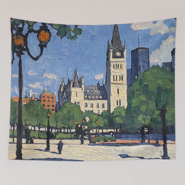 Item preview, City Hall | Post-impressionist painting style designed and sold by ComicsFactory.