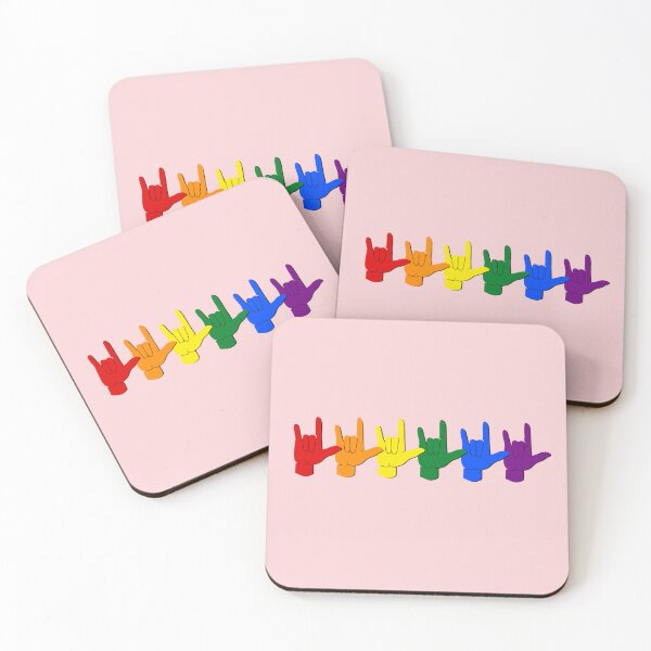 Item preview, ASL Love Rainbow Pride  designed and sold by nukartDesigns.