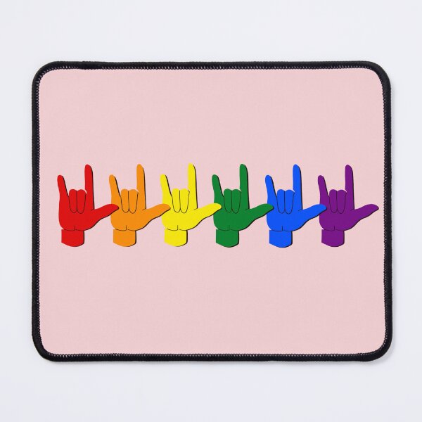 Item preview, ASL Love Rainbow Pride  designed and sold by nukartDesigns.