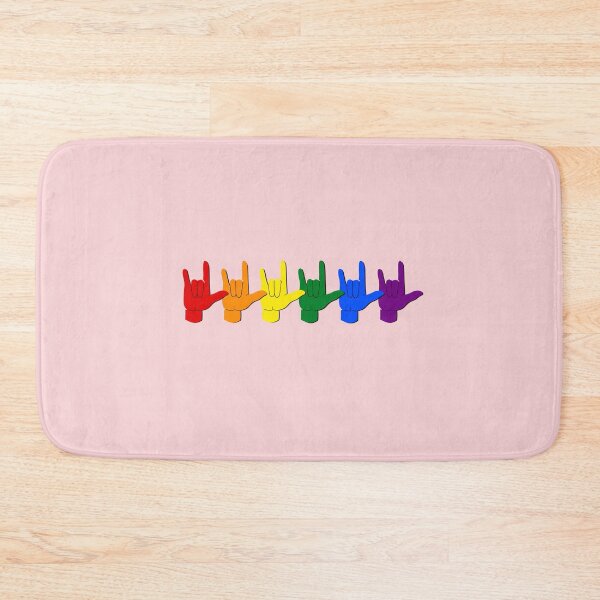 Item preview, ASL Love Rainbow Pride  designed and sold by nukartDesigns.