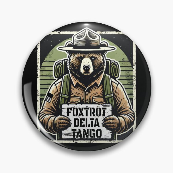 Artikelvorschau, Foxtrott Delta Tango Anti Trump FDT Resist Nationalparks Forest Service Bär Vintage entworfen und verkauft von wtfbba.