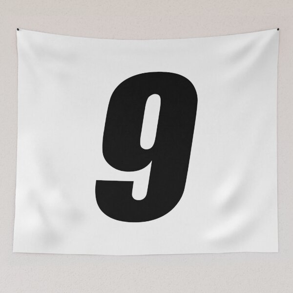 Item preview, MX Racing Number 9 (nine)_Impact Italic slant designed and sold by designseventy.