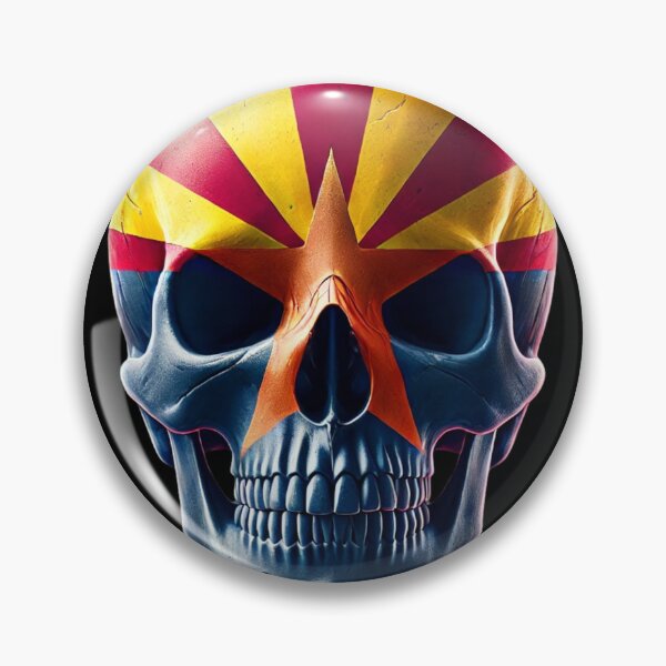 Item preview, Arizona Flag Skull designed and sold by WilAugusta.