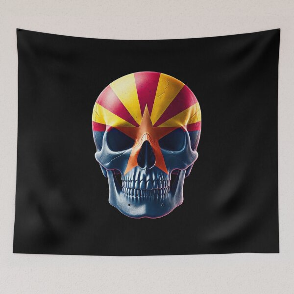 Item preview, Arizona Flag Skull designed and sold by WilAugusta.